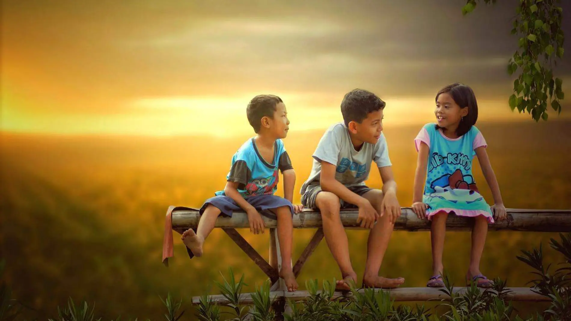 Niños hablando